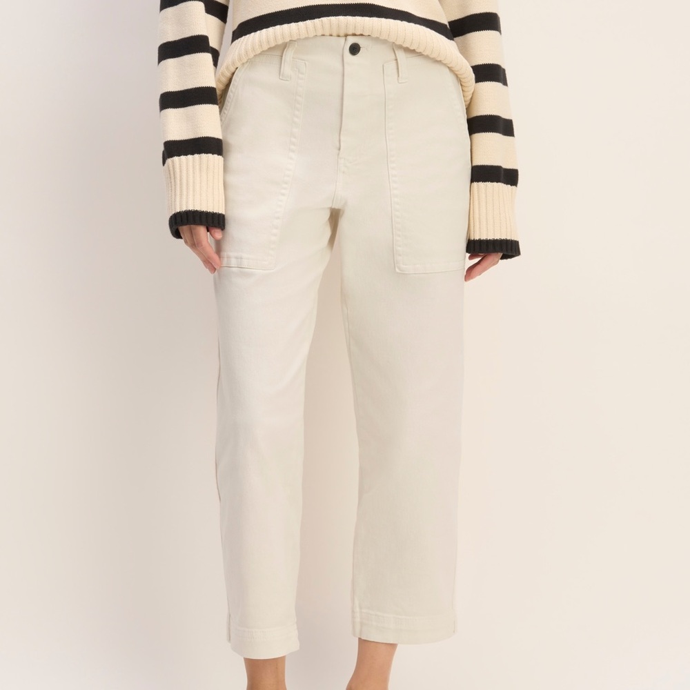 Everlane The Organic Utility Pant in Bone